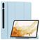 Mobigear Tri-Fold Gel Samsung Galaxy Tab S9 Plus Hülle TPU,Kunstleder Klapphülle + Stifthalter - Blau