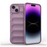 Mobigear Bumpy iPhone 15 Plus Hülle Flexibles TPU Backcover - Lila