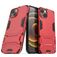 Mobigear Armor Stand iPhone 13 Hülle Hardcase Backcover Stoßfest mit Ständer - Rot