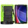 Mobigear SureGrip Xtreme Samsung Galaxy Tab S9 Ultra Hülle Kunststoff / Silikon Backcover + Schultergurt + Ständer - Schwarz / Grün