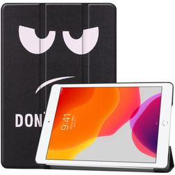 Mobigear Tri-Fold iPad 9 (2021) Hülle Klapphülle - Do Not Touch