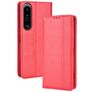 Mobigear Sensation Sony Xperia 1 IV Hülle Klapphülle Geldbörse - Rot