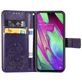Mobigear Clover Samsung Galaxy A40 Hülle Klapphülle Geldbörse - Lila