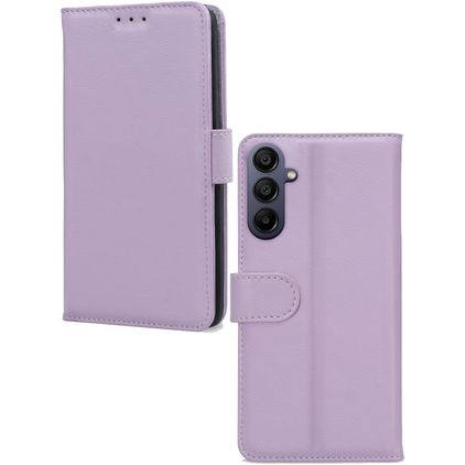 Mobilize Premium Gelly Wallet Samsung Galaxy A15 Hülle Klapphülle Geldbörse - Lila