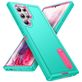 Mobigear Rugged Stand Samsung Galaxy S23 Ultra Hülle Hardcase Backcover Stoßfest mit Ständer - Türkis