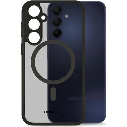 Mobilize Hybrid Samsung Galaxy A15 MagSafe Hardcase Backcover Shockproof - Schwarz