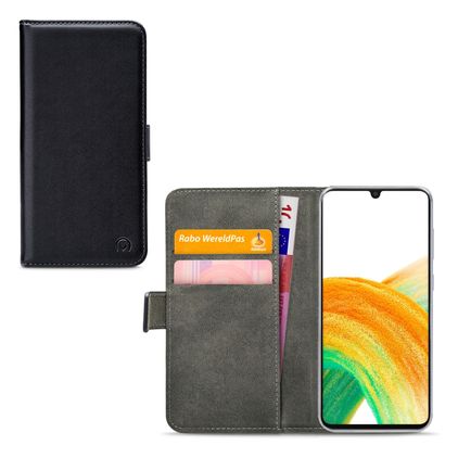 Mobilize Classic Gelly Wallet Samsung Galaxy A33 Klapphülle Portemonnaie - Schwarz