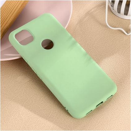 Mobigear Rubber Touch Google Pixel 4a Silikon Hülle Backcover - Grün