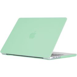 Mobigear Cream Matte MacBook Pro 16 Zoll (2021-2024) Hardcase Hülle MacBook Case - Grün - Model A2485 / A2780 / A2991 / A3186