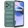 Mobigear Bumpy Realme C35 Hülle Flexibles TPU Backcover - Grün