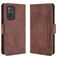 Mobigear Slide Wallet OPPO A94 5G Klapphülle Portemonnaie - Braun