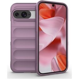 Mobigear Bumpy Google Pixel 9 Pro Hülle Flexibles TPU Backcover - Lila