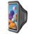 Mobiparts Comfort Fit Handyhalterung Joggen Samsung Galaxy A21s Sporthülle Neopren Sportarmband - Schwarz