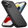 Mobigear Heavy Armor iPhone 16 Pro Hülle Hardcase Backcover Stoßfest - Schwarz