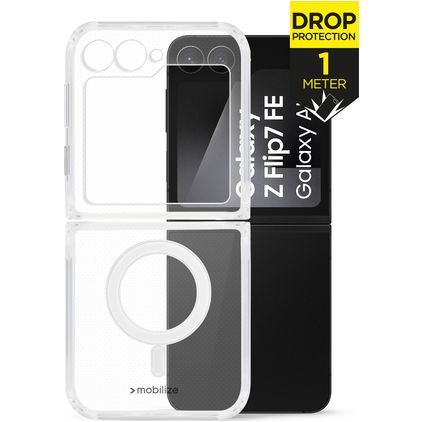 Mobilize Naked Protection Transparent Samsung Galaxy Z Flip 7 FE MagSafe Hardcase Backcover Shockproof - Transparent
