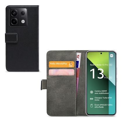 Mobilize Classic Gelly Wallet POCO X6 Klapphülle Portemonnaie - Schwarz