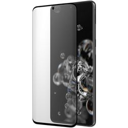 Mobiparts Curved Samsung Galaxy S20 Ultra Panzerglas Gehärtetes Glas Displayschutz - Hüllenfreundlich - Schwarz