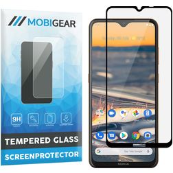 Mobigear Premium Nokia 5.3 Panzerglas Gehärtetes Glas Displayschutz - Hüllenfreundlich - Schwarz