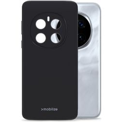 Mobilize Rubber Gelly Honor Magic 7 Pro Hülle Flexibles TPU Backcover - Schwarz