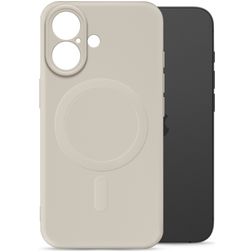 My Style Protective Flex iPhone 16 MagSafe Hülle Flexibles TPU Backcover - Antique White