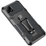 Mobigear Armor Stand Realme C21 Hülle Hardcase Backcover Stoßfest mit Ständer - Grau