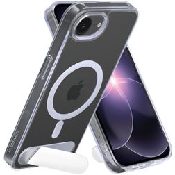 Mobiparts Hardcover Transparent iPhone 17e MagSafe Hardcase Backcover mit Ständer - Transparent