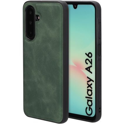 Mobiparts Classic Samsung Galaxy A26 MagSafe TPU / Kunstleder Backcover - Emerald Green