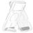 Mobiparts Hardcover Durchsichtig iPhone 18 Pro Max MagSafe Hülle Hardcase Backcover mit Ständer - Transparent