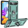 Mobigear Armor Ring Google Pixel 6a Hülle Hardcase Backcover Stoßfest mit Ringhalter - Grün