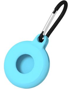 Mobigear Circle Key Apple AirTag Hülle Flexibles TPU Schlüsselanhänger - Blau