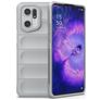 Mobigear Bumpy OPPO Find X5 Pro Hülle Flexibles TPU Backcover - Grau