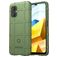 Mobigear Rugged Shield POCO M5 Hülle Flexibles TPU Backcover Stoßfest - Grün