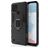 Mobigear Armor Ring Realme C21 Hardcase Backcover Shockproof mit Ringhalter - Schwarz