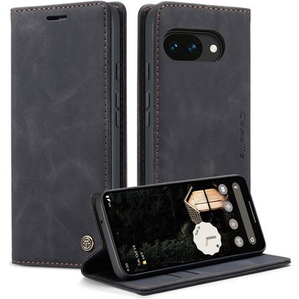 CaseMe 013 Google Pixel 10a Hülle Klapphülle Geldbörse - Schwarz