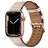 Mobigear Milano Leder Apple Watch Armband Dornschließe - 49/46/45/44 mm - Roségold