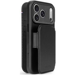 Decoded Detachable Wallet iPhone 18 Pro Max MagSafe Hülle Echtes Leder Abnehmbare 2in1 Klapphülle Geldbörse - Schwarz