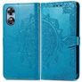 Mobigear Mandala OPPO A17 Hülle Klapphülle Geldbörse - Blau