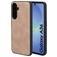 Mobiparts Classic Samsung Galaxy A36 MagSafe TPU / Kunstleder Backcover - Moonstone Beige