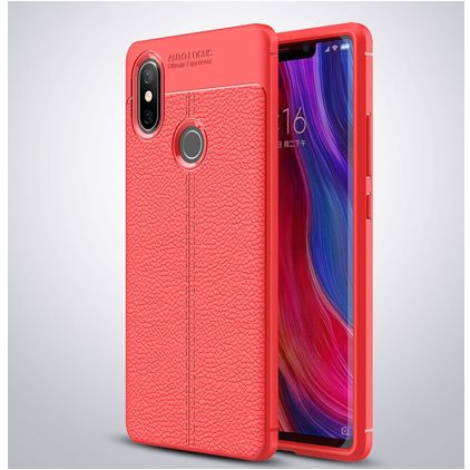 Mobigear Luxury Xiaomi Mi 8 SE Hülle Flexibles TPU Backcover - Rot