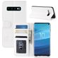 Mobigear Wallet Samsung Galaxy S10 Hülle Klapphülle Geldbörse - Weiß