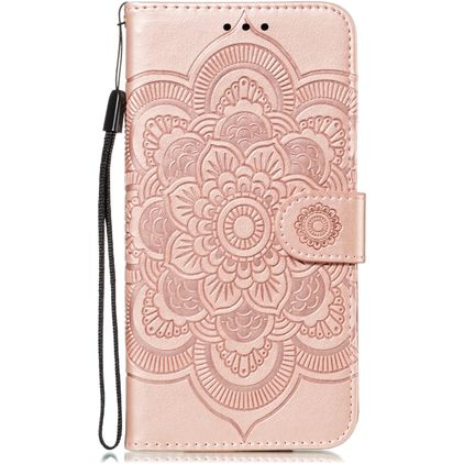 Mobigear Mandala iPhone 11 Pro Max Hülle Klapphülle Geldbörse - Roségold