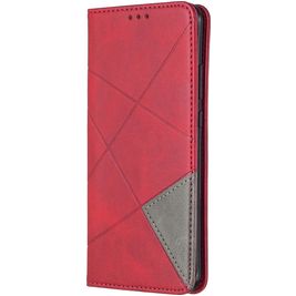 Mobigear Rhombus Slim Huawei P40 Pro Hülle Klapphülle - Rot