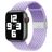Mobigear Braided Nylon Apple Watch Armband Klappschließe - 49/46/45/44 mm - Lavendel