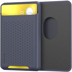 Mobigear Pocket Silikon Kartenetui - 2 Karten - MagSafe Kompatibel - Blau