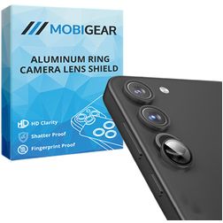 Mobigear Single Samsung Galaxy S23 Panzerglas Gehärtetes Glas Kameralinsen Schutz - Hüllenfreundlich - Schwarz