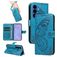Mobigear Butterfly Samsung Galaxy S26 Hülle Klapphülle Geldbörse - Blau