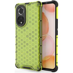 Mobigear Honeycomb HONOR 50 Hülle Hardcase Backcover Stoßfest - Grün