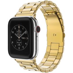 Mobigear Antwerp Edelstahl Apple Watch Armband Faltschließe - 49/46/45/44 mm - Gold