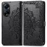 Mobigear Dreamcatcher OPPO A98 Hülle Klapphülle Geldbörse - Schwarz