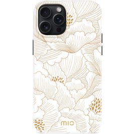 MIO iPhone 15 Pro Max MagSafe Hülle Hardcase Backcover - White Roses